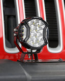 V-ULTRA Series | 5 Inch 172W LED Side Shooter White Pod Lights with Amber DRL