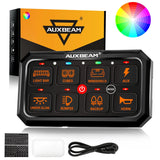 RGB Series 6/8/12 Gang LED Switch Panel,Off Road Light Controller