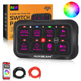AR Series 8 Gang (AR-800) RGB Switch Panel with APP, Toggle/ Momentary/ Pulsed Mode Supported(One-Sided Outlet)