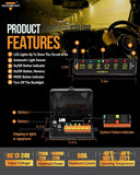 AS Series 6 Gang (AS-600) RGB Slim Switch Panel with APP&Remote Control, Toggle/ Momentary/ Pulsed Mode Supported(One-Sided Outlet)