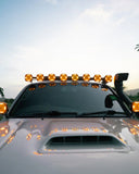 CUBE-Z Series 4 Inch Flood LED Pod Lights Off Road Lights with White DRL & Amber Turn Signal Lights
