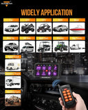 RC Series 8 Gang (RC-800) RGB Switch Panel with Remote Controller, Toggle/ Momentary/ Pulsed Mode Supported(One-Sided Outlet)