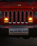 V-MAX Series | 5 Inch 168W 16440LM Spot Beam Side Shooter LED Round Pod Lights with Amber DRL
