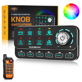 🆕KS-80 Knob RGB Switch Panel MAX 120A ,Light Dimming, Dynamic Chase, Four External Triggers, 4 Modes