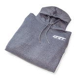 Drt motorsports hoodie in charcoal grey front view