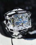 V-MAX Series | 4 Inch 92W 8960LM Spot Beam Side Shooter LED Round Pod Lights with Amber DRL