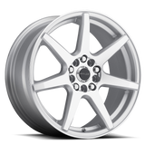 Aluminum Wheels 15x7 Evo 131S Silver Raceline Wheels