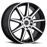 Aluminum Wheels 16x7 Storm 144M Satin Black Machined Spoke-Machined Outer Lip Raceline Wheels