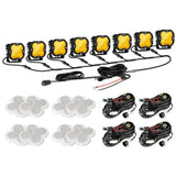 XP-ULTRA Series 3 Inch 80W 9600LM LED Pods Lights White&Amber