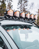 V-MAX Series 4/5/7 Inch Spot Beam Side Shooter LED Pod Lights with Amber DRL