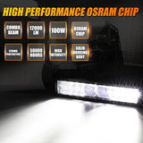 12"/22"/32"/42"/52" 5D-PRO Series LED Light Bar with 5D Projectors For Dodge Ram 1500