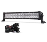 22 Inch-52 Inch 5D Series Straight/Curved Combo Beam Double Row LED Light Bar for Ford Bronco