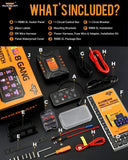 RGB Series 8 Gang (RB80 XL) Switch Panel without APP, Toggle/ Momentary/ Pulsed Mode Supported (Two-Sided Outlet)