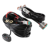V-max Series 6Pcs Side Shooter Pod Lights with Power Harness