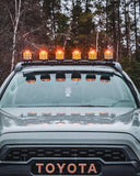 V-MAX Series 4/5/7 Inch Spot Beam Side Shooter LED Pod Lights with Amber DRL