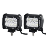 4 inch Classic-SM Series Dual Row LED PODS White Flood Beam with Wiring Harness for SUV ATV UTV Trucks Pickup Boat