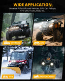 V-ULTRA Series | 3 Inch 108W LED Side Shooter White Pod Lights with Amber DRL