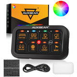 RGB Series 6/8/12 Gang LED Switch Panel,Off Road Light Controller