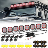 Color Play Series 3 Inch 116W RGB LED Pod Lights Off Road Lights With 8 Backlight Options