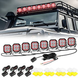 Color Play Series 3 Inch 116W RGB LED Pod Lights Spot Off Road Lights With 8 Backlight Options