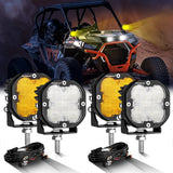 XP-ULTRA Series 3 Inch 80W 9600LM LED Pods Lights White&Amber