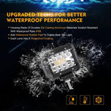 4 Inch 6 Modes White&Amber LED Working Light LED Pods with Dual A-Pillar Mounting Bracket For Ford Bronco 2/4 Door 2021 2022