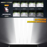 AR-800 RGB Switch Panel with APP+42 Inch 5D-PRO LED Light Bar, Toggle/ Momentary/ Pulsed Mode Supported