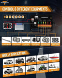 AS Series 6 Gang (AS-600) RGB Slim Switch Panel with APP&Remote Control, Toggle/ Momentary/ Pulsed Mode Supported(One-Sided Outlet)