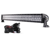 22 Inch-52 Inch 5D Series Straight/Curved Combo Beam Double Row LED Light Bar for 2016 Ford F150