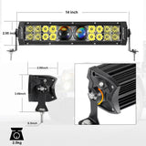 NEW 12 Inch 5D-PRO Series 12000LM Spot Beam Off Road Led Light Bar