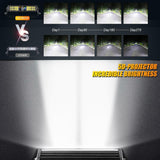 12"/22"/32"/42"/52" 5D-PRO Series LED Light Bar with 5D Projectors For Dodge Ram 1500