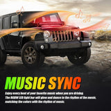 New 22 Inch V-PRO Series Straight RGBW Color Changing Off Road Led Light Bar