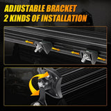 NEW 12 Inch 5D-PRO Series 12000LM Spot Beam Off Road Led Light Bar