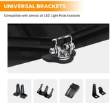 3 Inch Spot/Flood Beam LED Pods Light + Universal LED Working Lights Mounting Brackets