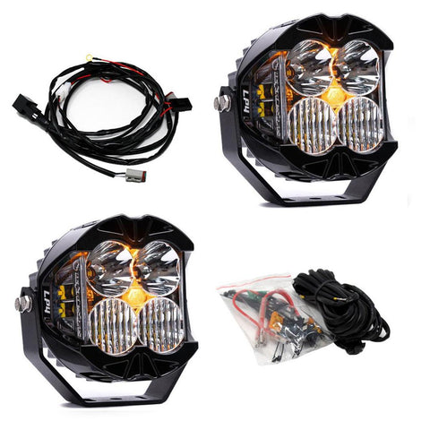LP4 Pro LED Auxiliary Light Pod Pair Driving Combo Pair with Amber Backlight - Universal SKU: 297803