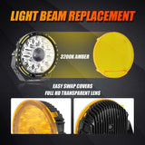 360 PRO/RAY-L Series 7/9 Inch LED Driving Lights Amber Cover Light Shield Cover