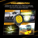 P4 Series | 4 Inch 90W Round LED Driving Lights Spot Amber Pod Lights