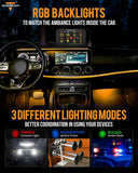 RGB Series 8 Gang (RB80) Switch Panel, Toggle/ Momentary/ Pulsed Mode Supported (Two-Sided Outlet)