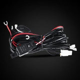 4 inch Classic-SM Series Dual Row LED PODS White Flood Beam with Wiring Harness for SUV ATV UTV Trucks Pickup Boat