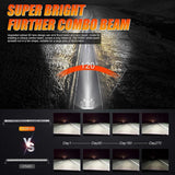 22 Inch-52 Inch 5D Series Straight/Curved Combo Beam Double Row LED Light Bar for 2016 Ford F150