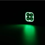 Color Play Series 3 Inch 116W RGB LED Pod Lights Off Road Lights With 8 Backlight Options