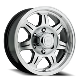 Aluminum Wheels 12x4 Element Trailer 870 Machined Face Black Raceline