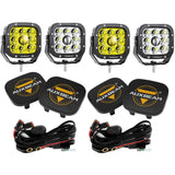 XP-ULTRA Series 5 Inch 110W 11000LM White/Amber LED Driving Lights Pods Light
