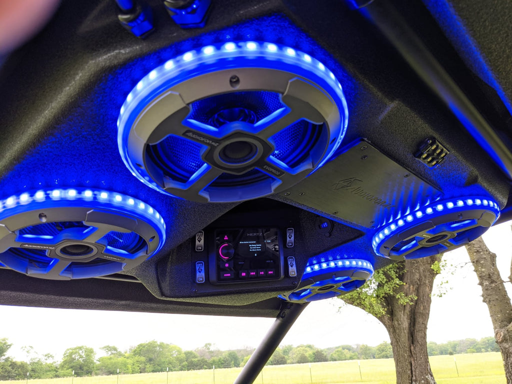 Custom Rzr Stereo AUDIOFORMZ Polaris RZR4 PRO XP / TURBO-R Roof Top Stereo Systems 2020 ...