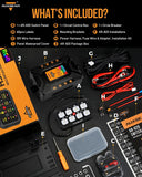 AR Series 8 Gang (AR-820) RGB Switch Panel with APP, Toggle/ Momentary/ Pulsed Mode Supported (Two-Sided Outlet)