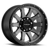 Aluminum Wheels 20x10 Clutch 934G Gunmetal Gray Raceline Wheels