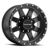 Aluminum Wheels 17x9 Defender 935B Satin Black Raceline Wheels