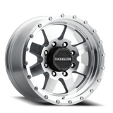 Aluminum Wheels 17x9 Defender 935MC Silver Machined Raceline Wheels