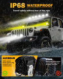 XP-ULTRA Series 4.5 Inch 128W 15200LM Spot Beam LED Pod Lights Off Road Lights with Amber DRL