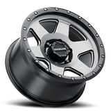 Aluminum Wheels 17x9 Boost 946G Satin Gunmetal Gray Raceline Wheels